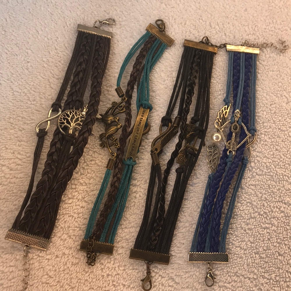 Layered bracelets: sold individually or together